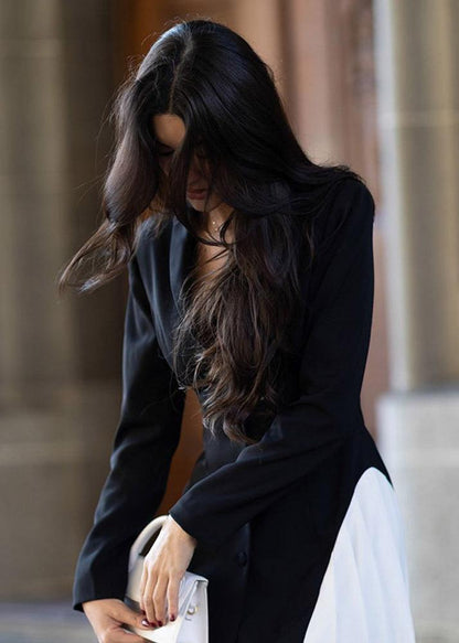 Amara Blazer Dress With Pleated Hem