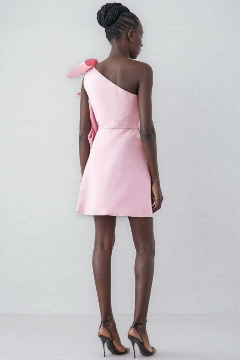Rila Barbie Pink Big Bow Mini Dress