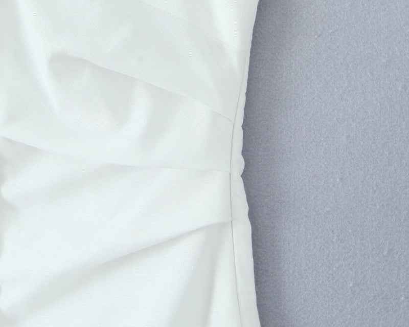 White – Sleeveless Cardigan Dress