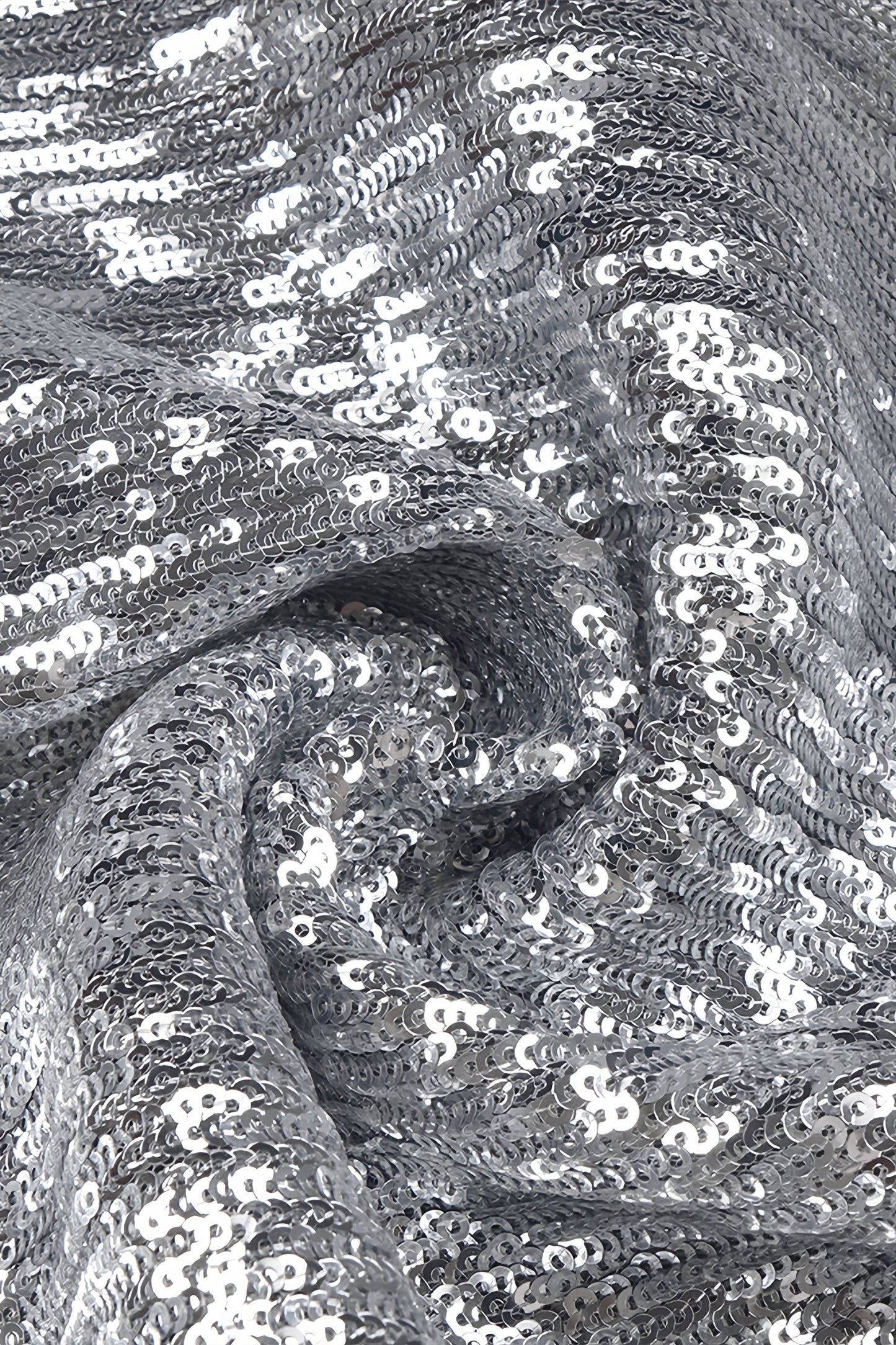Soraya Silver Sequin 3d Maxi Dress
