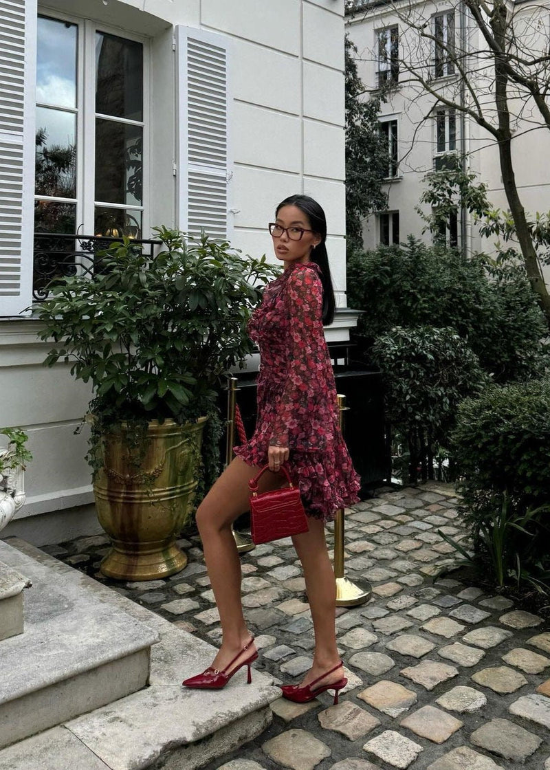 Roselle Ruffled Mini Dress