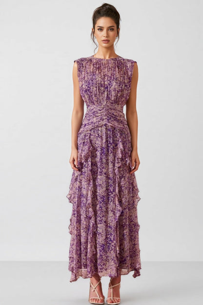 Phaedra Round Neck Sleeveless Maxi Dress