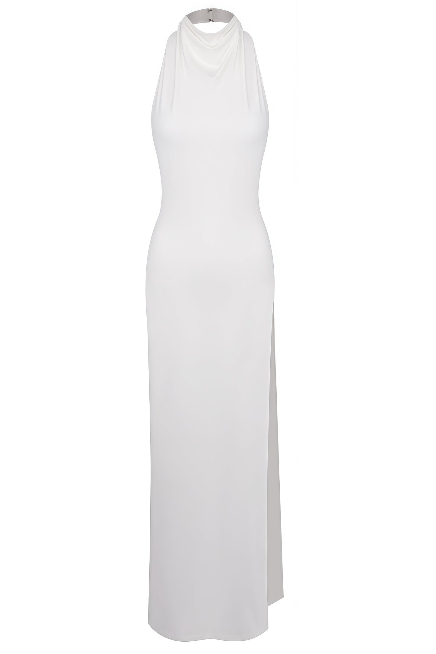Eren Hollowed High Slit Studded Maxi Dress