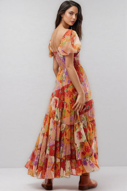 Hali French Waisted Maxi Dress