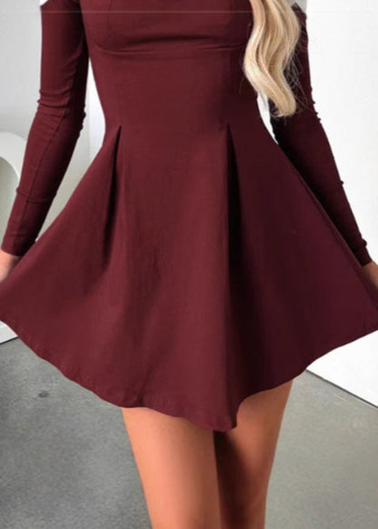 Amara - Back Bow A-line Mini Dress