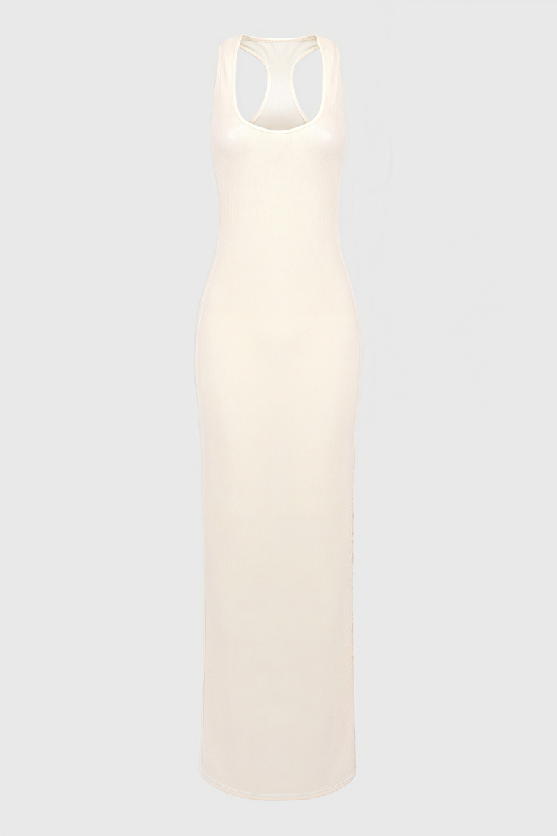 Jorvika Sleeveless U Neck Sequin Maxi Dress