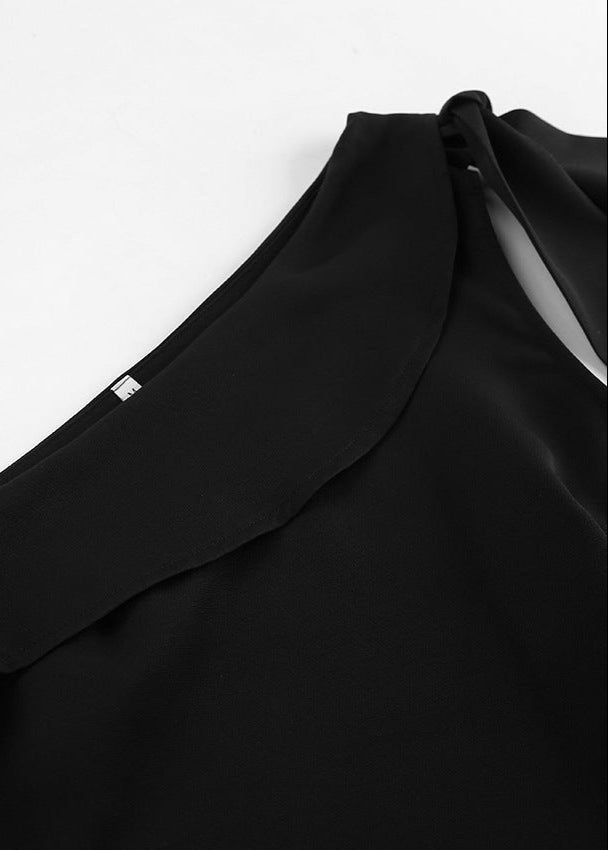 Celeste - One-shoulder Bow Mini Dress