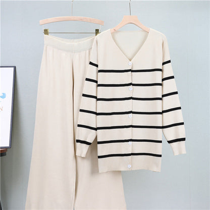 Apricot - Wide-leg Two Piece Set