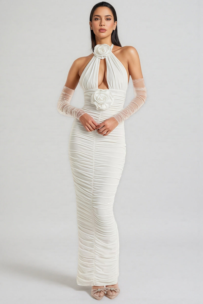 Wooh 3d Neck Maxi Dress