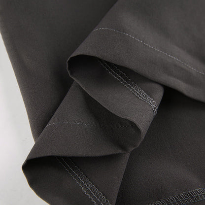 Color Y2k Cross Over Pleated Tailored Pants