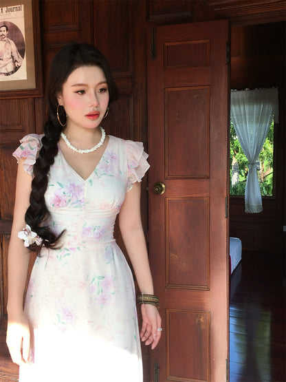 French Romantic Maxi Dress _ Long Gown for Spring Gunne Sax Dress