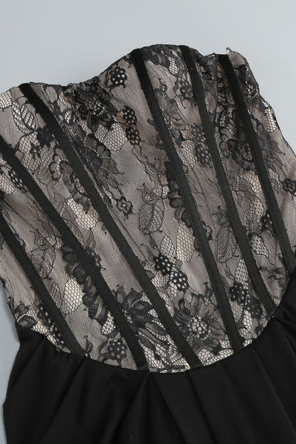 Judihe Lace Sheath Maxi Dress