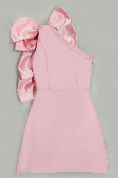 Rila Barbie Pink Big Bow Mini Dress