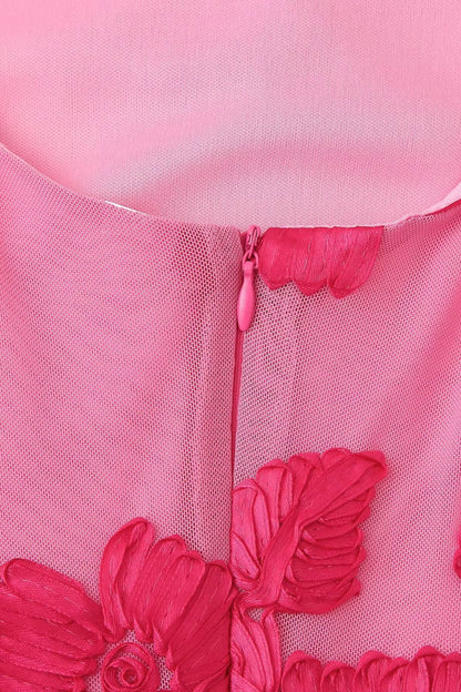 Barbara Applique Mesh Maxi Dress