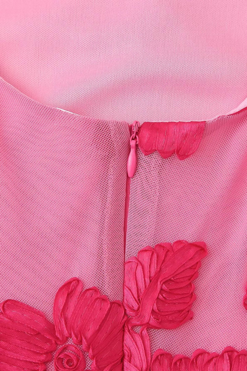 Barbara Applique Mesh Maxi Dress