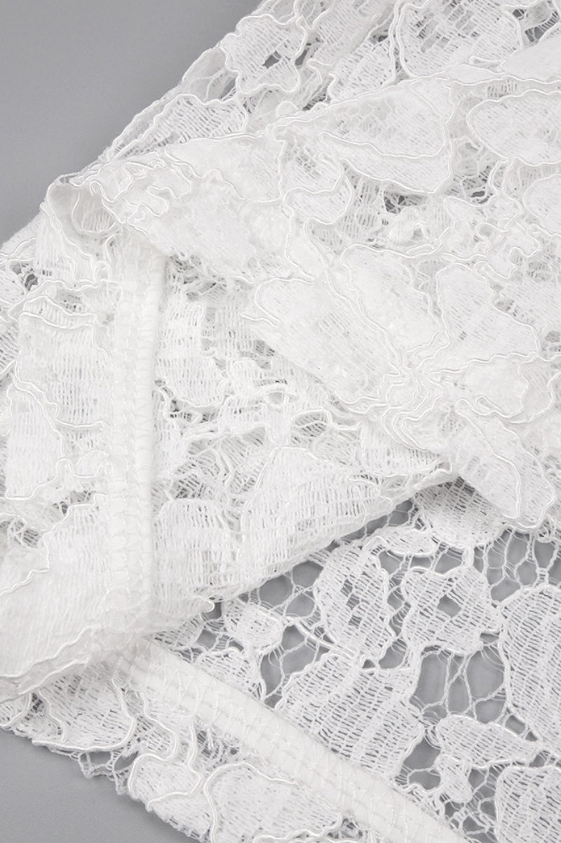 Davina White Lace Maxi Dress