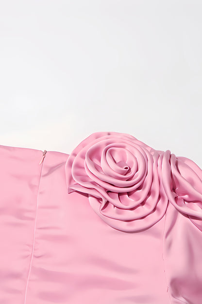 Samala 3d Satin Maxi Dress