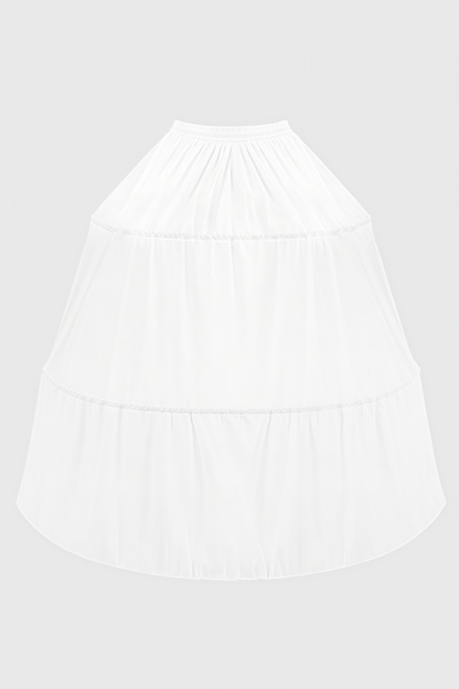 Pavoed Halter Puff Maxi Dress