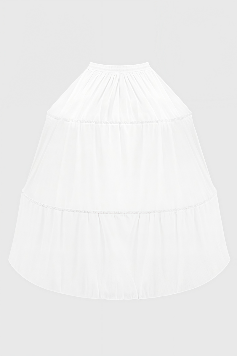 Pavoed Halter Puff Maxi Dress