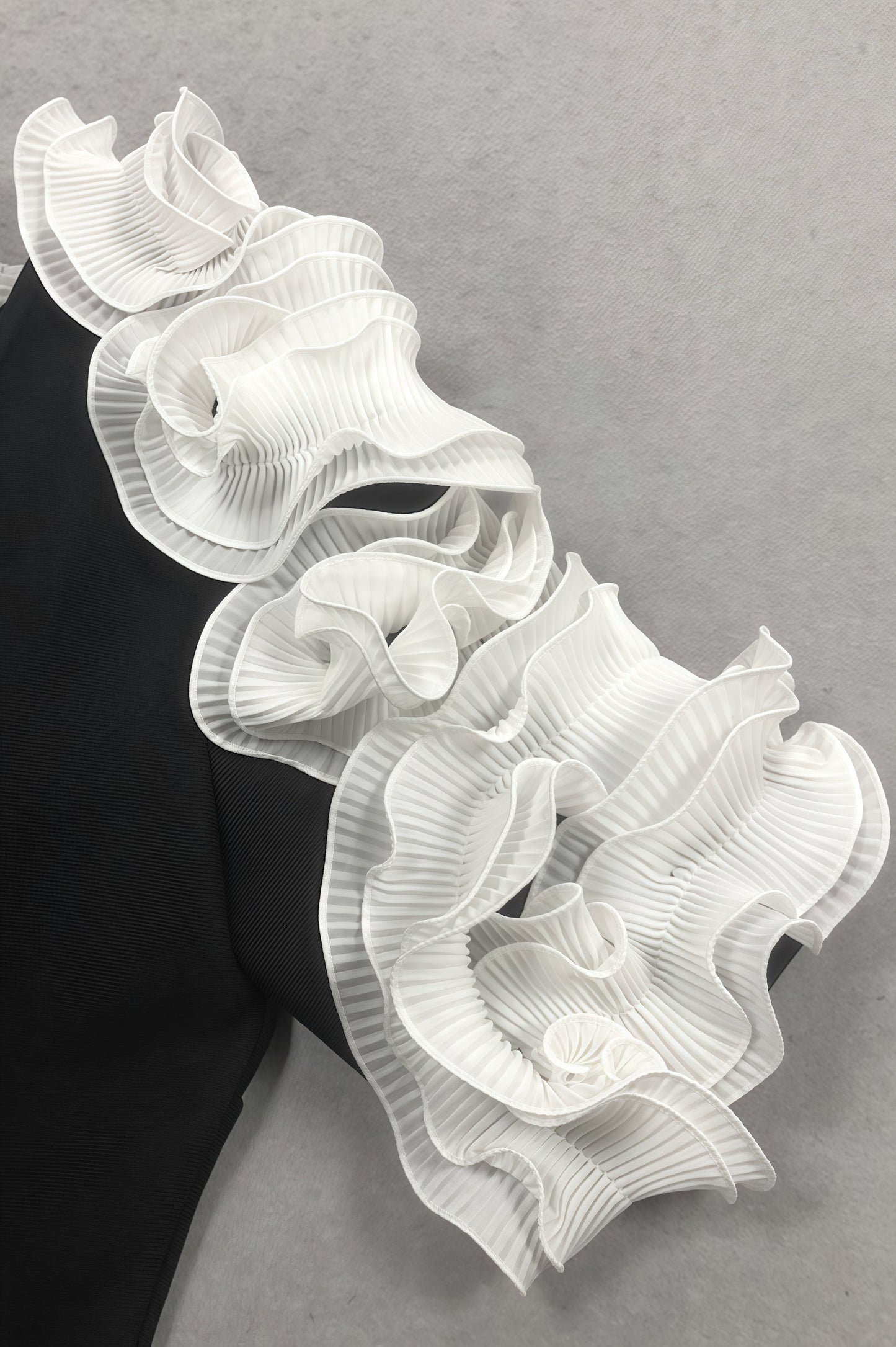 Zephyr Black 3d Midi Dress