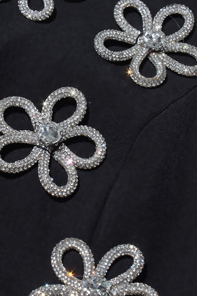 Tamsin Black Diamonds Mini Dress