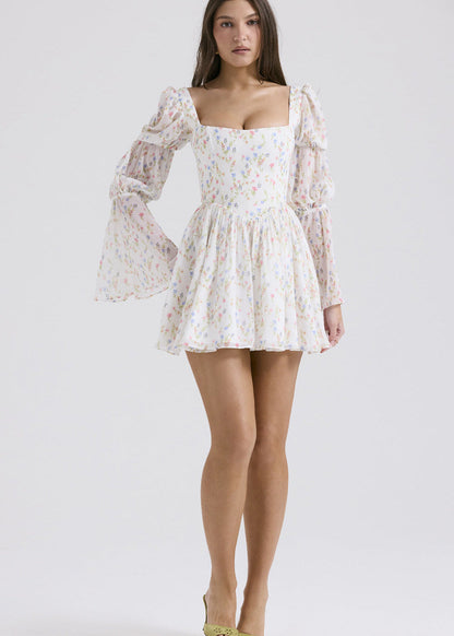 Liliane - Puff Sleeve Mini Dress