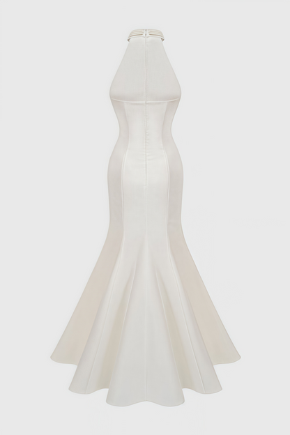 Binlk Beaded Round Neck Sleeveless Maxi Dress