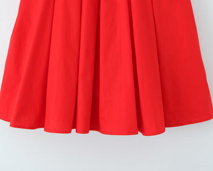 Red – Strapless Backless Mini Dress