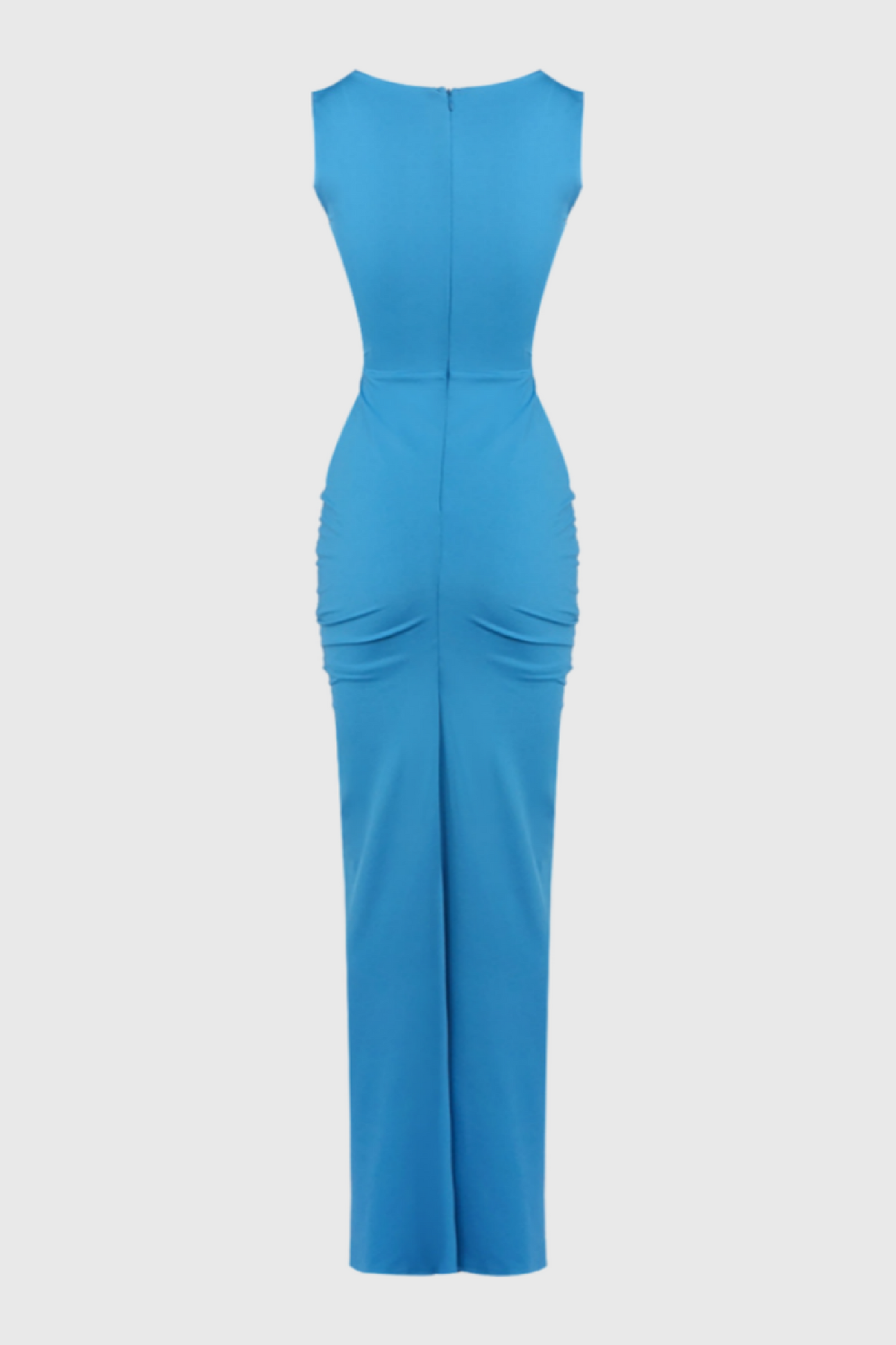 Celeste Blue Openwork Maxi Dress