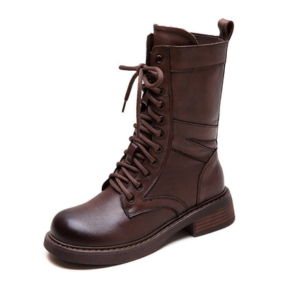British Style Flat Motorcycle Fashionable Retro Boots