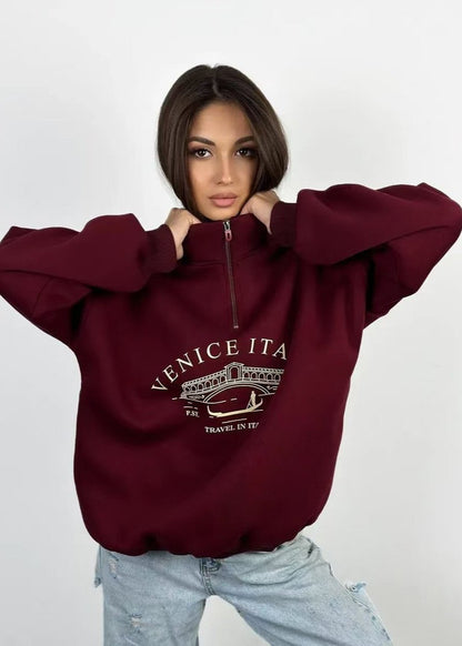 Venice Italia Quarter-zip Sweatshirt