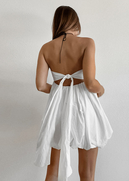 Celeste - Bubble Hem Mini Dress