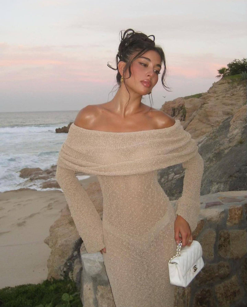 Nayara | Maternity Off Shoulder Maxi Dress