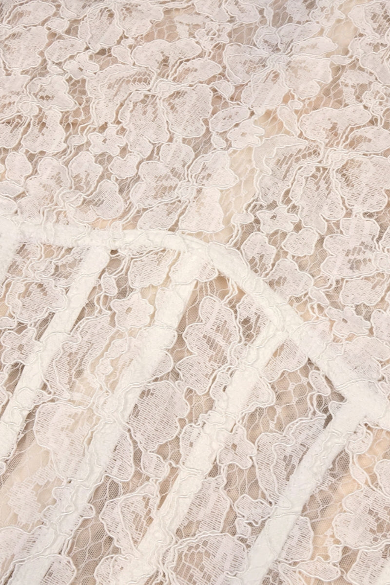 Davina White Lace Maxi Dress