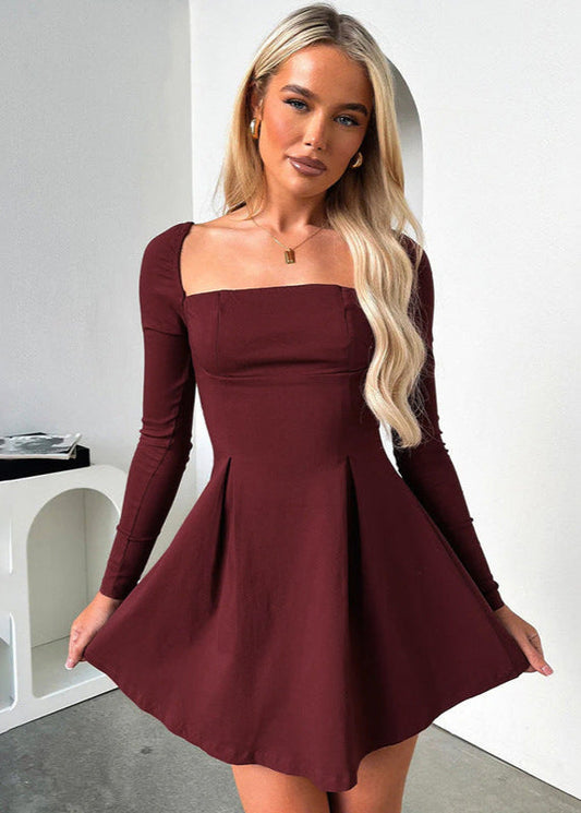 Amara - Back Bow A-line Mini Dress