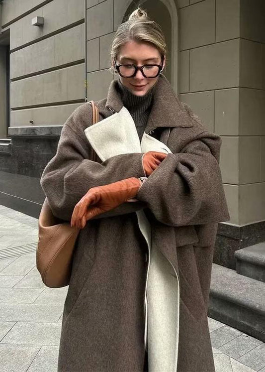 Long Style Woolen Coat for - Timeless Comfort & Versatility