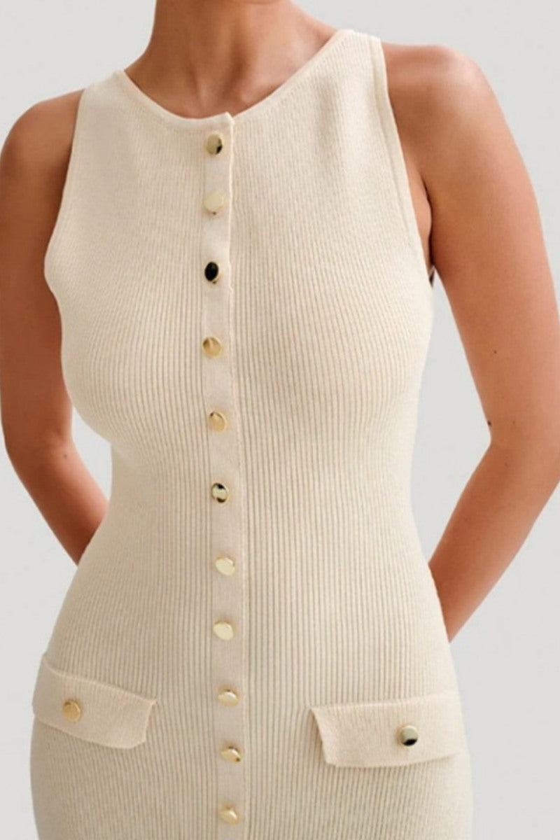 Color Knitted Dress