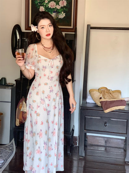 Magnolia Scent Embroidered Maxi Dress _ Graceful Edition