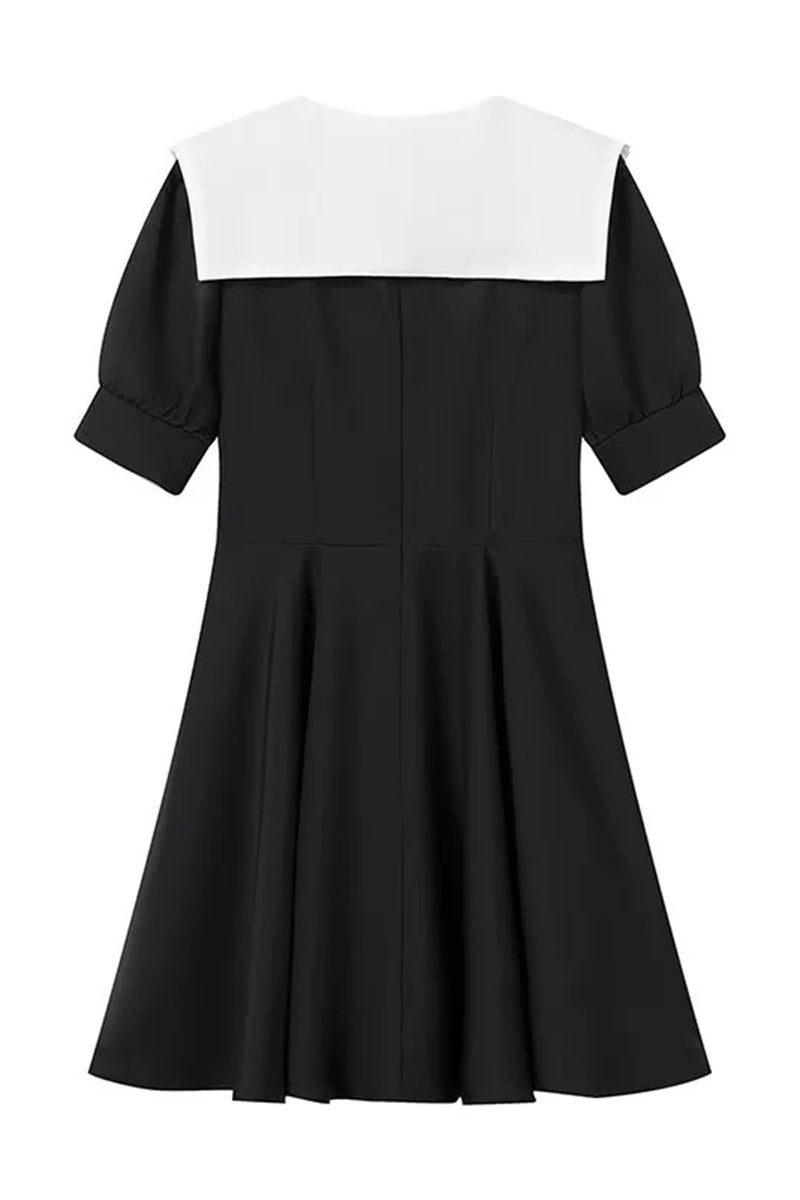 Chloe Doll Collar Puff Sleeve Mini Dress