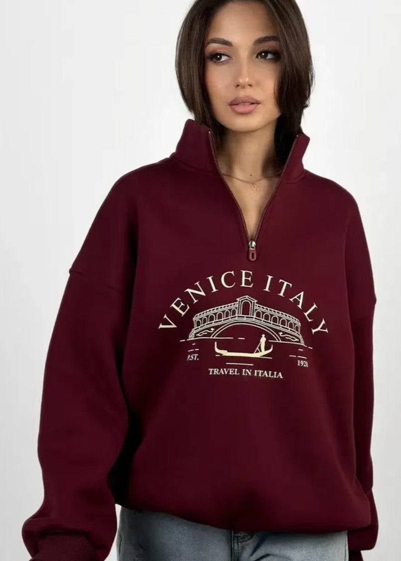 Venice Italia Quarter-zip Sweatshirt
