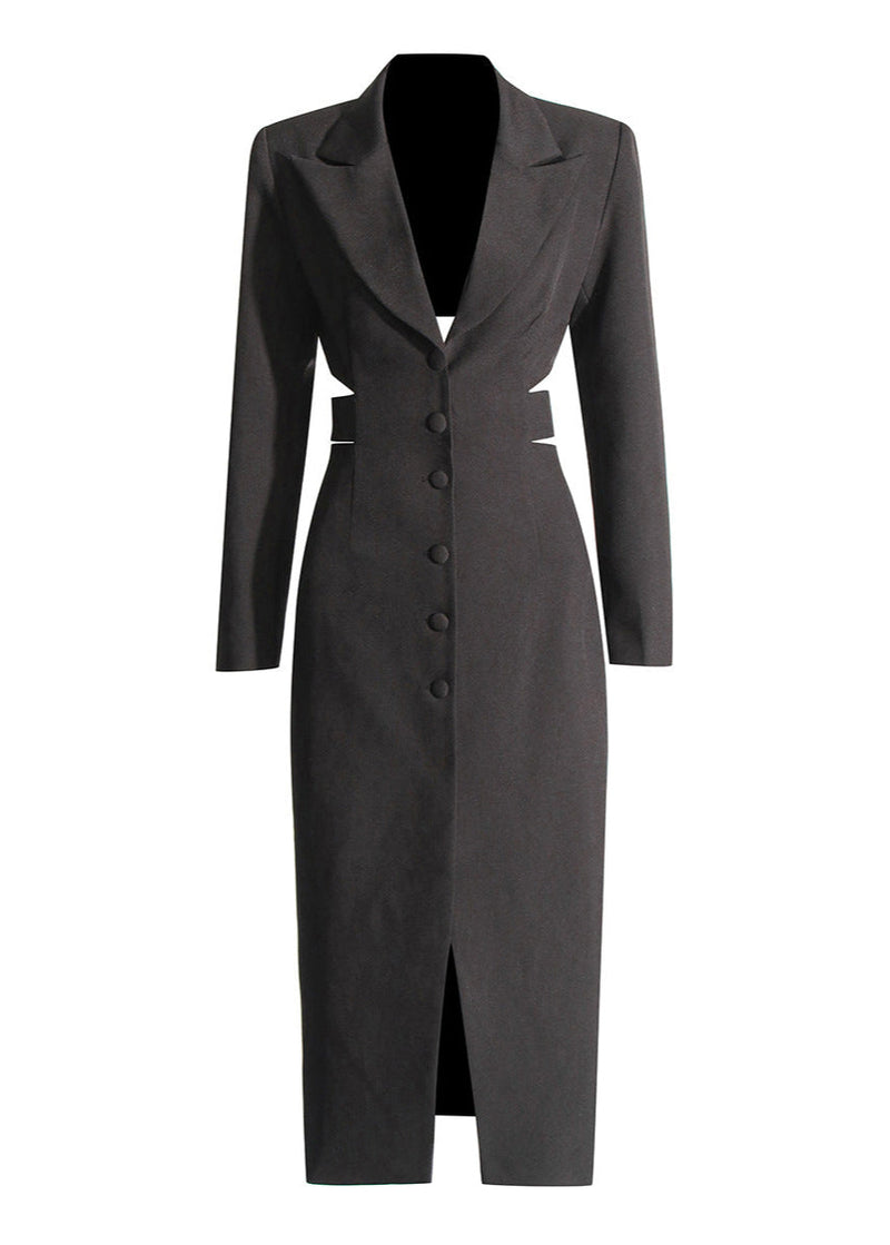 Sculpted Elegance Cut-out Blazer Dress