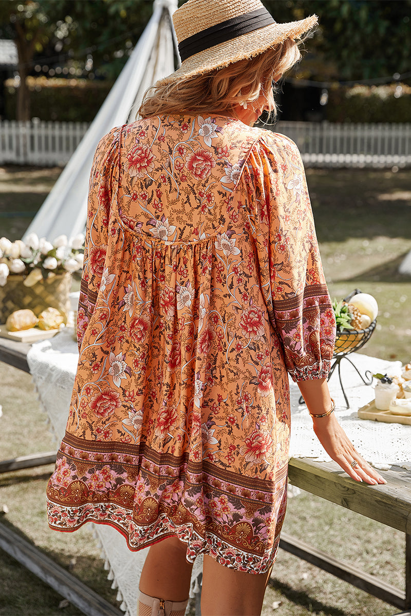 Aurina Dress - Orange