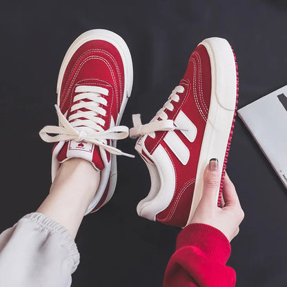 Outdoor Runners Jogging Sneaker Canvas Walking Shoes Autumn Flat Without Heel Spring Tennis Trainers