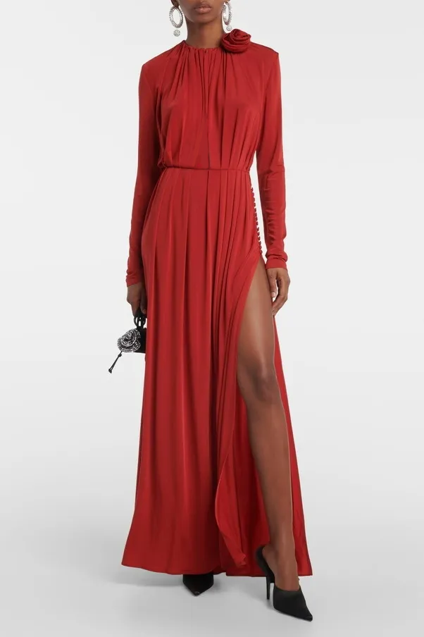 Melissa Applique Cutout Maxi Dress