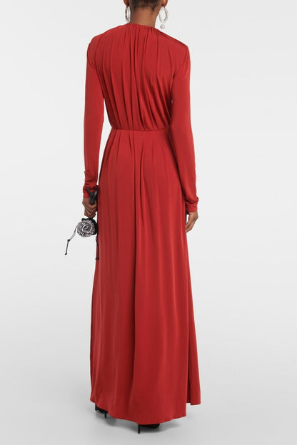 Melissa Applique Cutout Maxi Dress