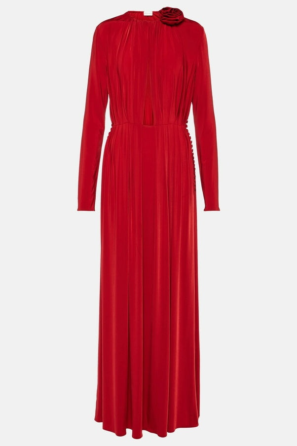 Melissa Applique Cutout Maxi Dress