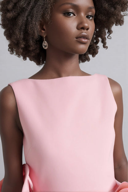 Stepha Pink 3d Mini Dress