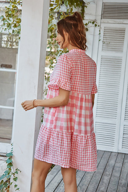 Genista French Doll Mini Dress - Pink