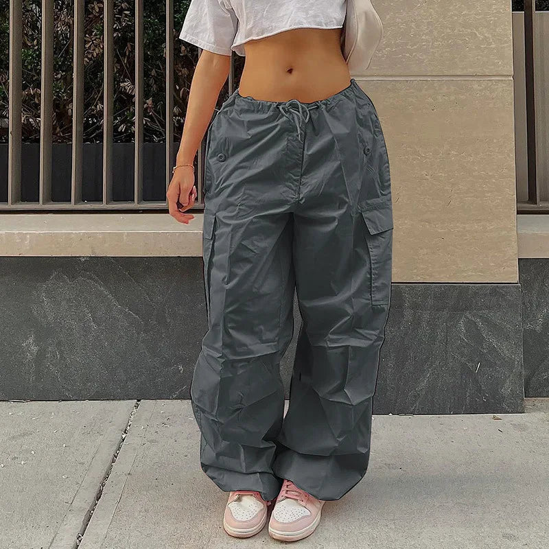 Pink Jogger Tech Low Waist Cargo Pant