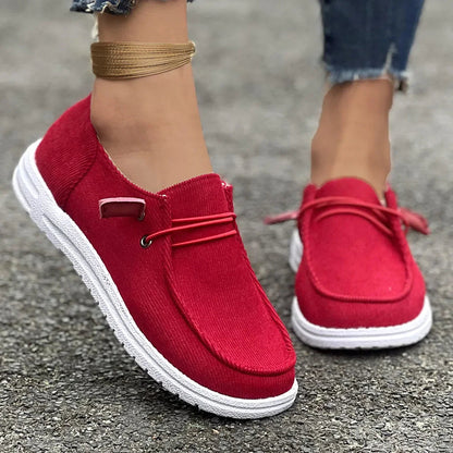 Anti-slip Flat Walking Spring Autumn Round Toe Flats Loafers